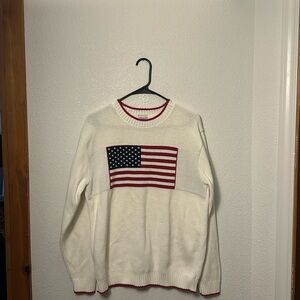 Haband vintage sweater with American flag